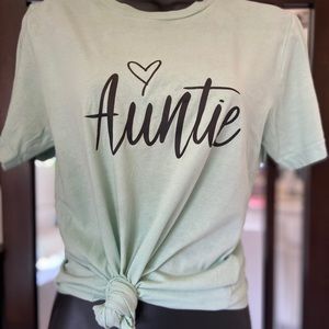 Super cute Auntie t-shirt by Bella Canvas